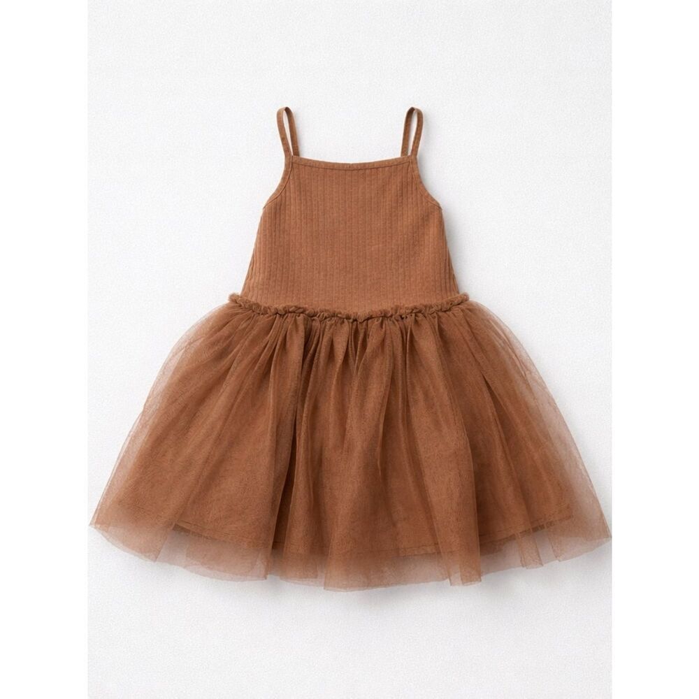 Cotton On Kids brown tutu twirl dress size 3